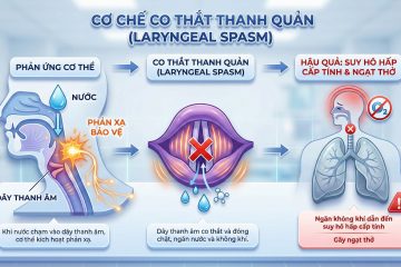 Cơ chế đuối nước khô: Dây thanh âm co thắt, đóng chặt đường thở ngay sau khi hít phải nước, ngăn không khí vào phổi. (Ảnh: Sưu tầm internet)