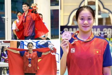 Hình ảnh VĐV nổi bật: Nguyễn Huy Hoàng, Võ Thị Mỹ Tiên, Nguyễn Thúy Hiền. (Ảnh: Sưu tầm internet)