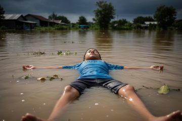 Ngửa sinh tồn là kỹ năng tự nổi ngửa để duy trì hơi thở và chờ cứu hộ. (Ảnh: Sưu tầm internet)